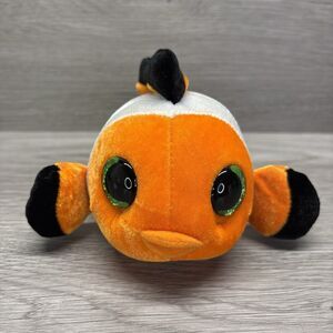 Wild Republic 7" Clownfish Plush Stuffed Animal – Orange Nemo - Style Toy